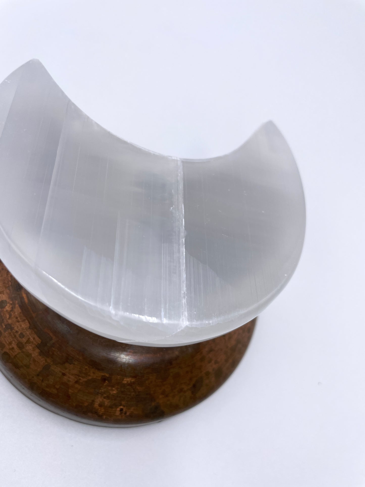 Selenite Crescent Moon (Imperfect)