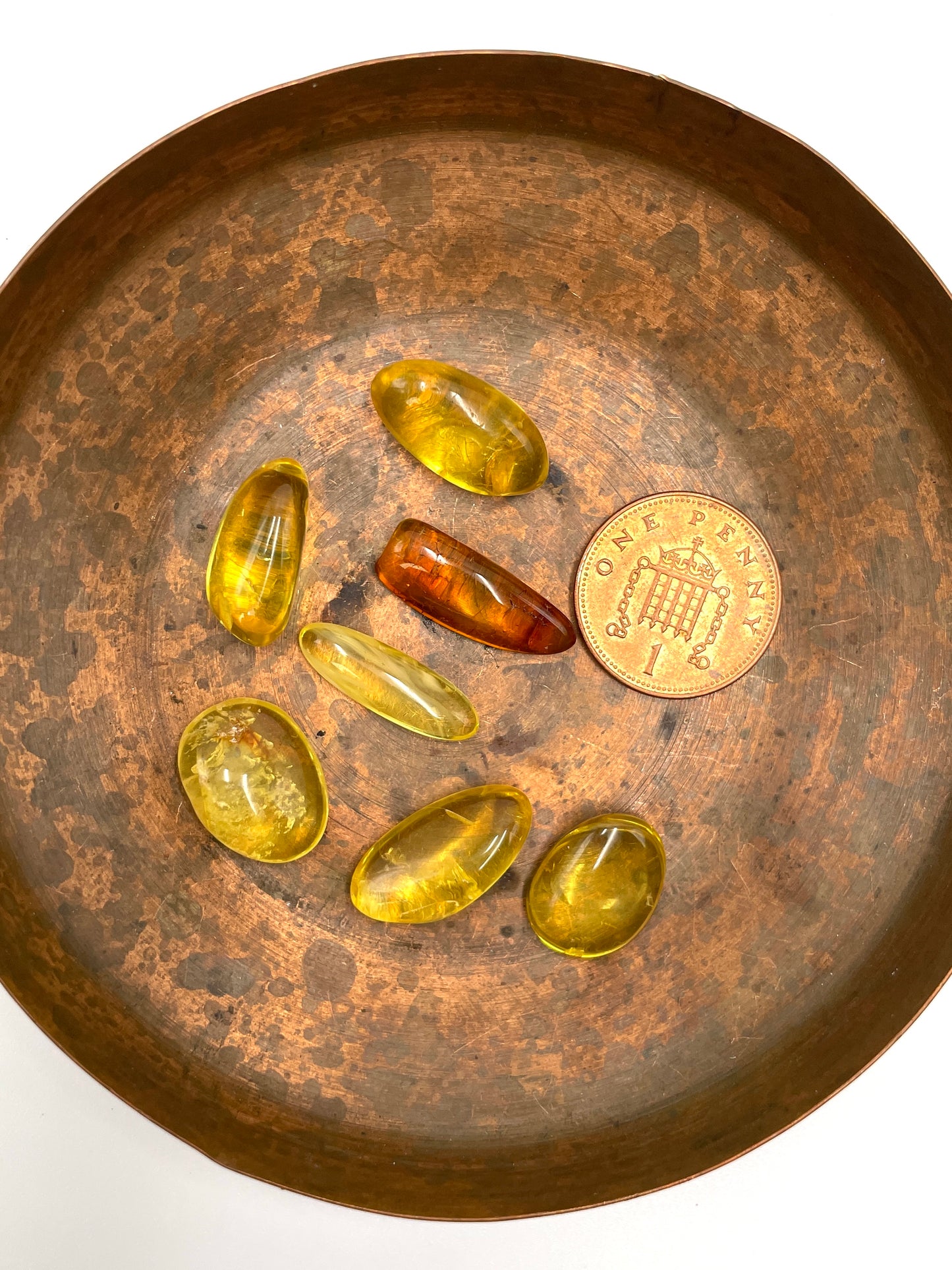 Amber Tumbled Stone