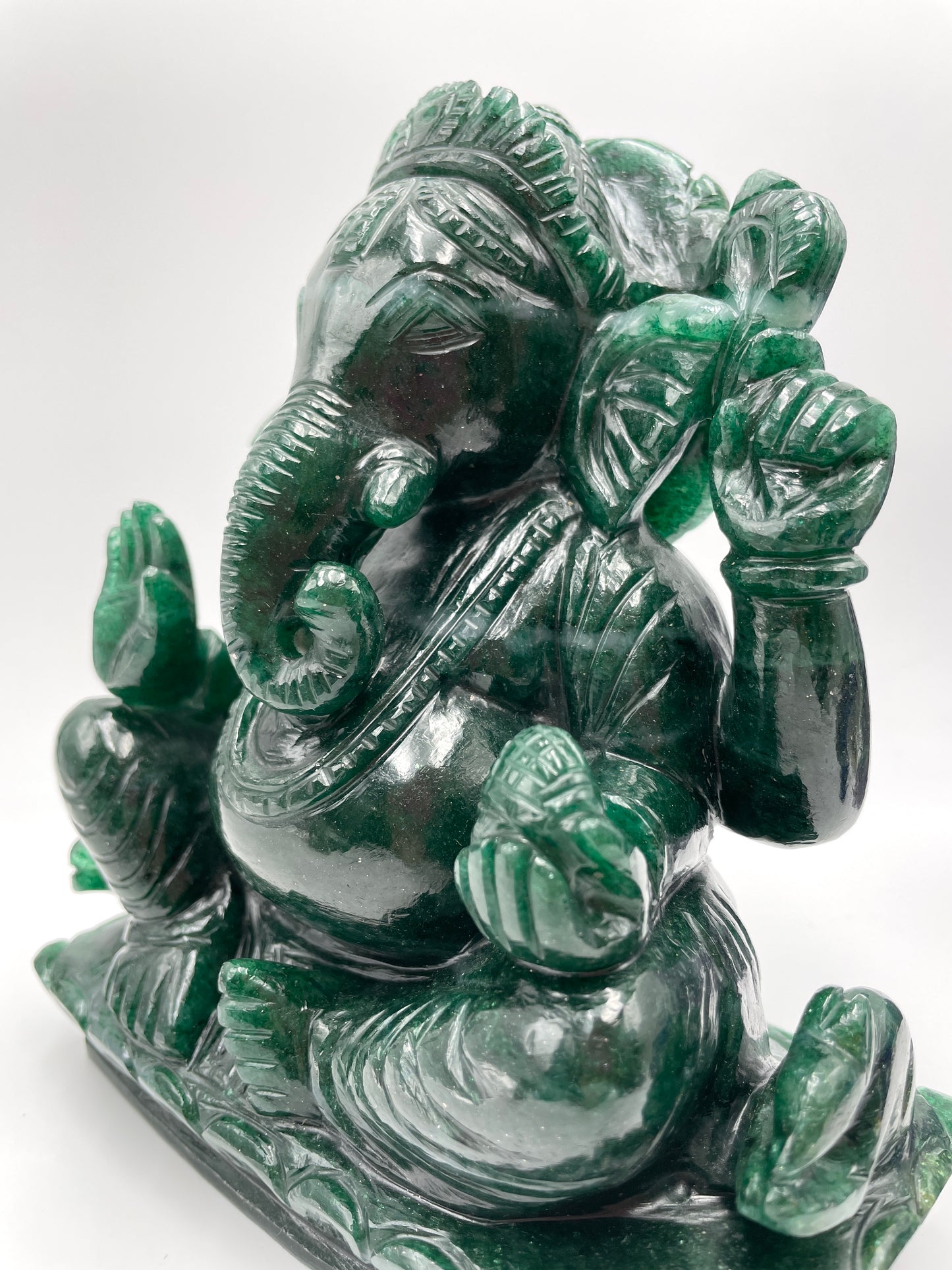 Green Aventurine Ganesh - Large