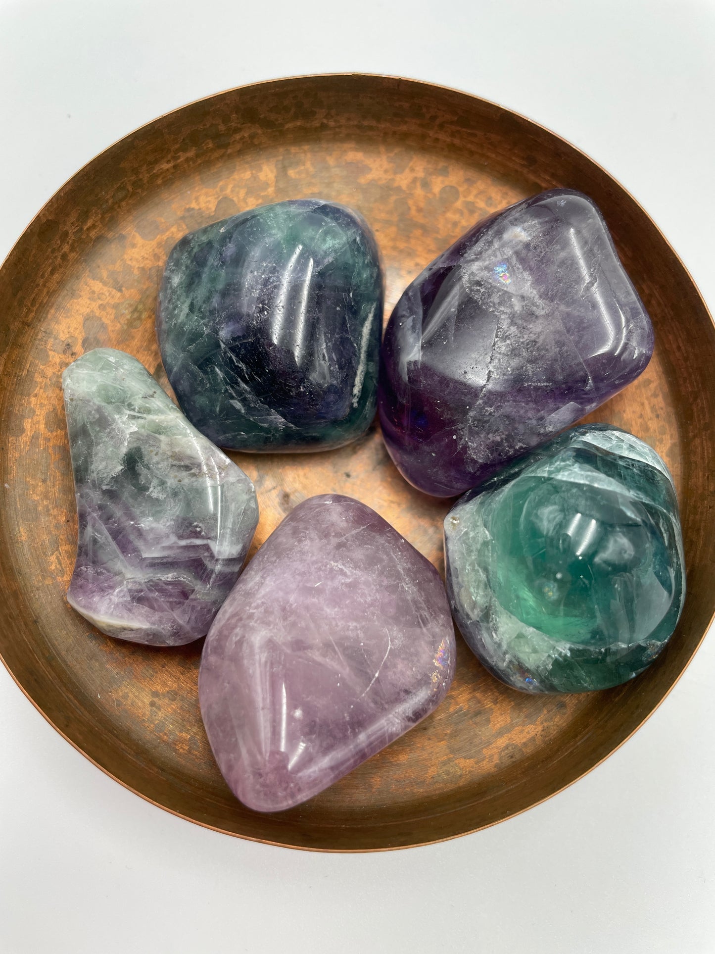 Rainbow Fluorite Tumbled Stone