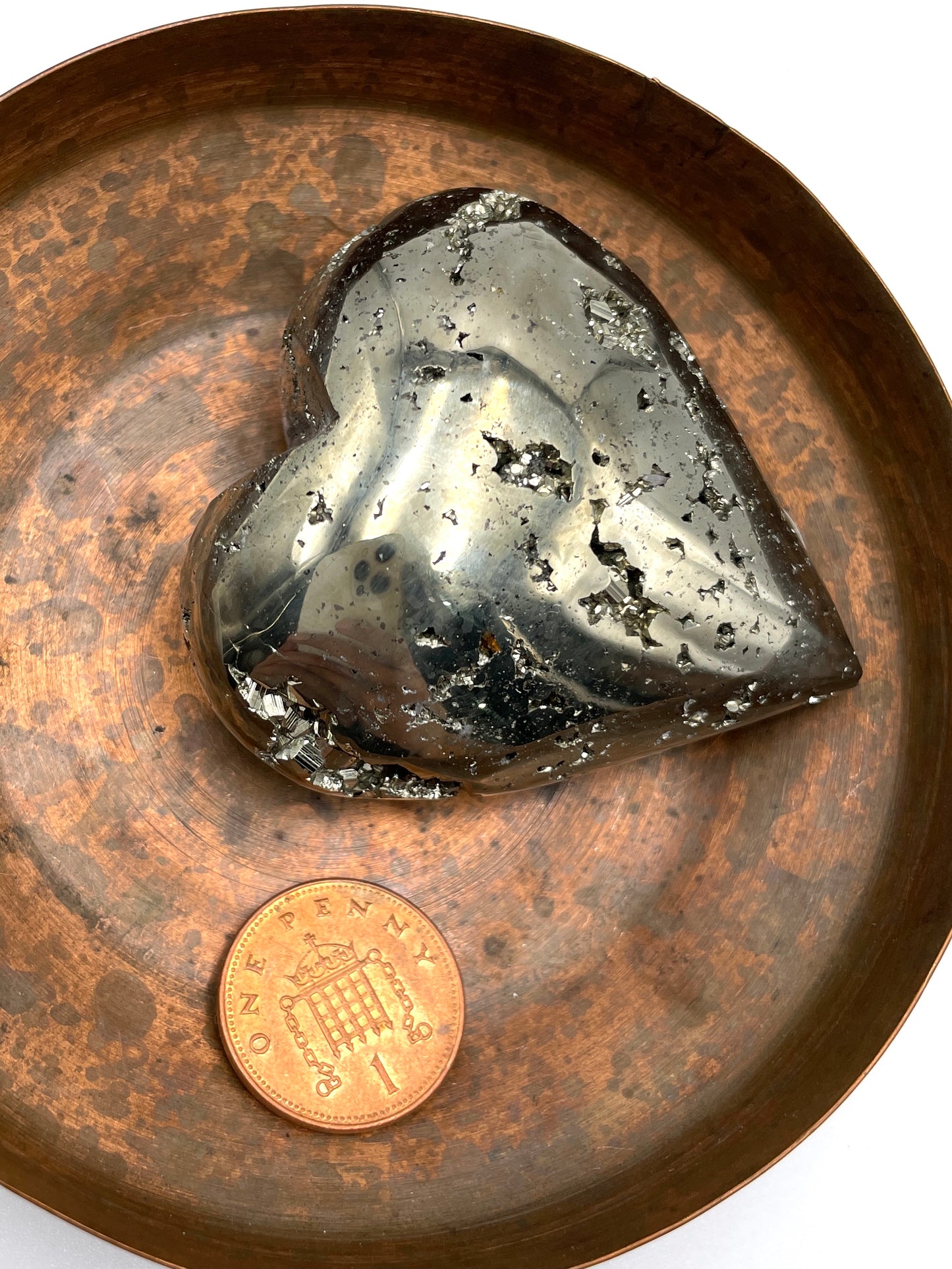 Pyrite Heart Large