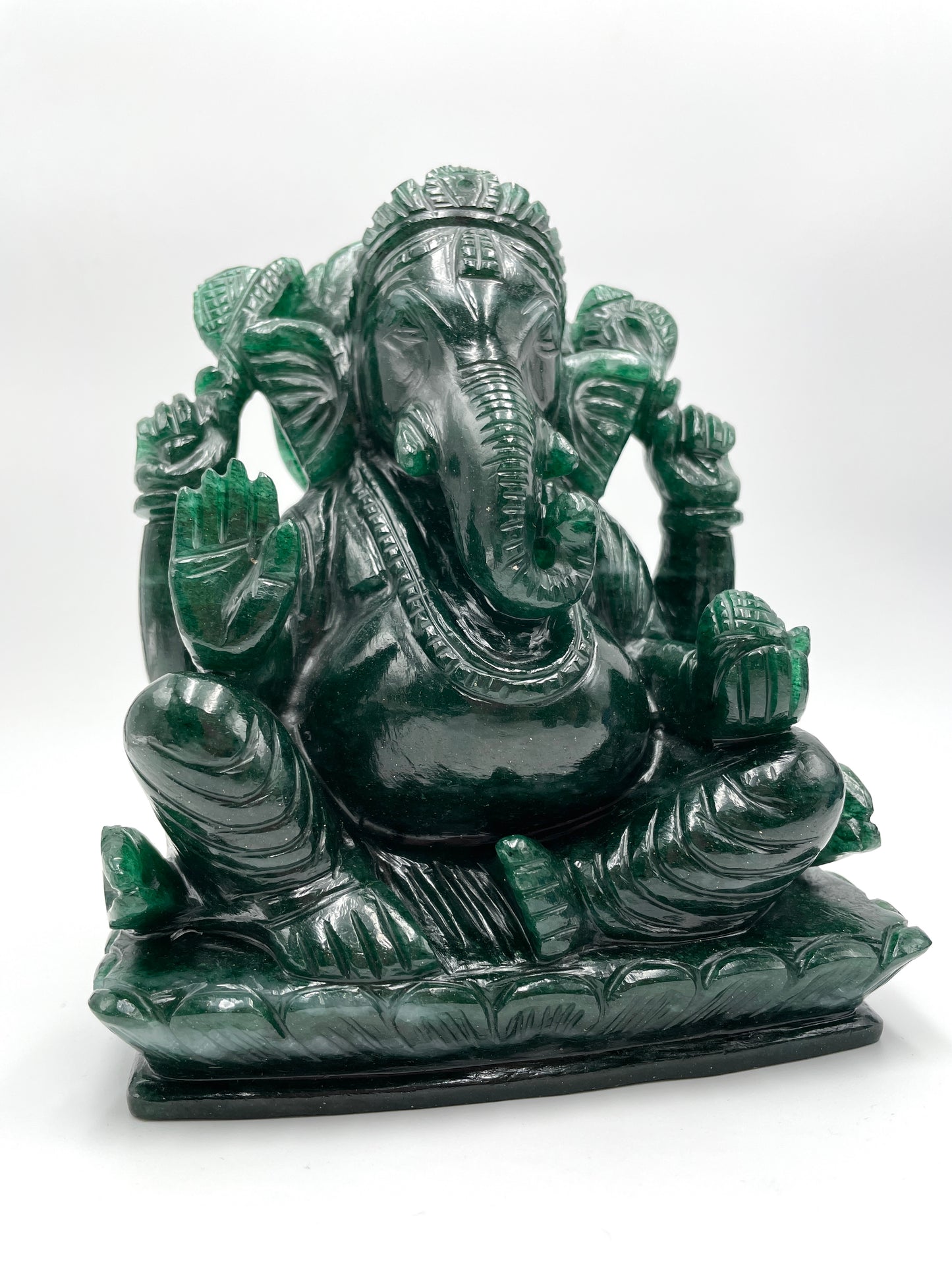 Green Aventurine Ganesh - Large