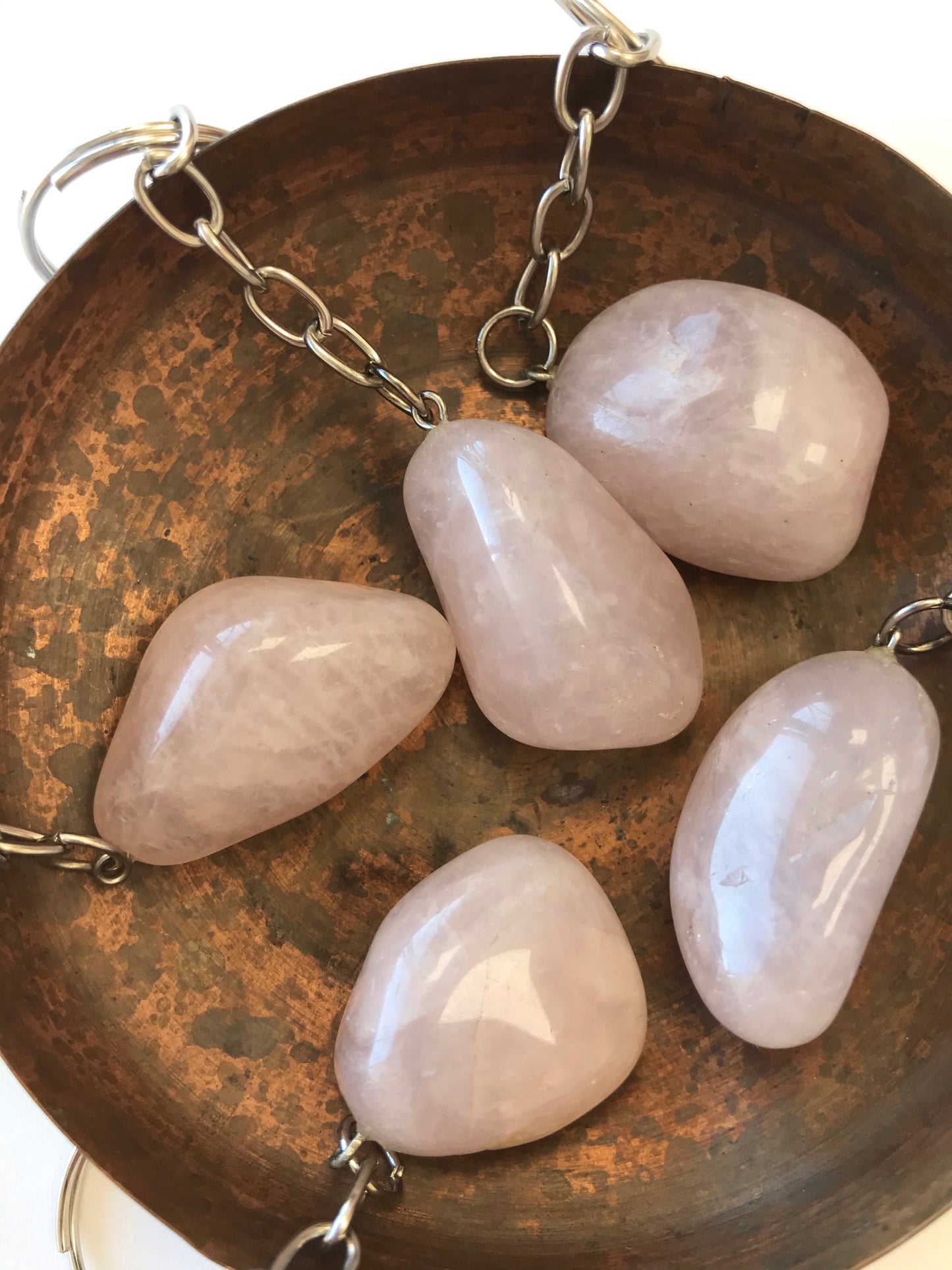 Rose Quartz Keyring