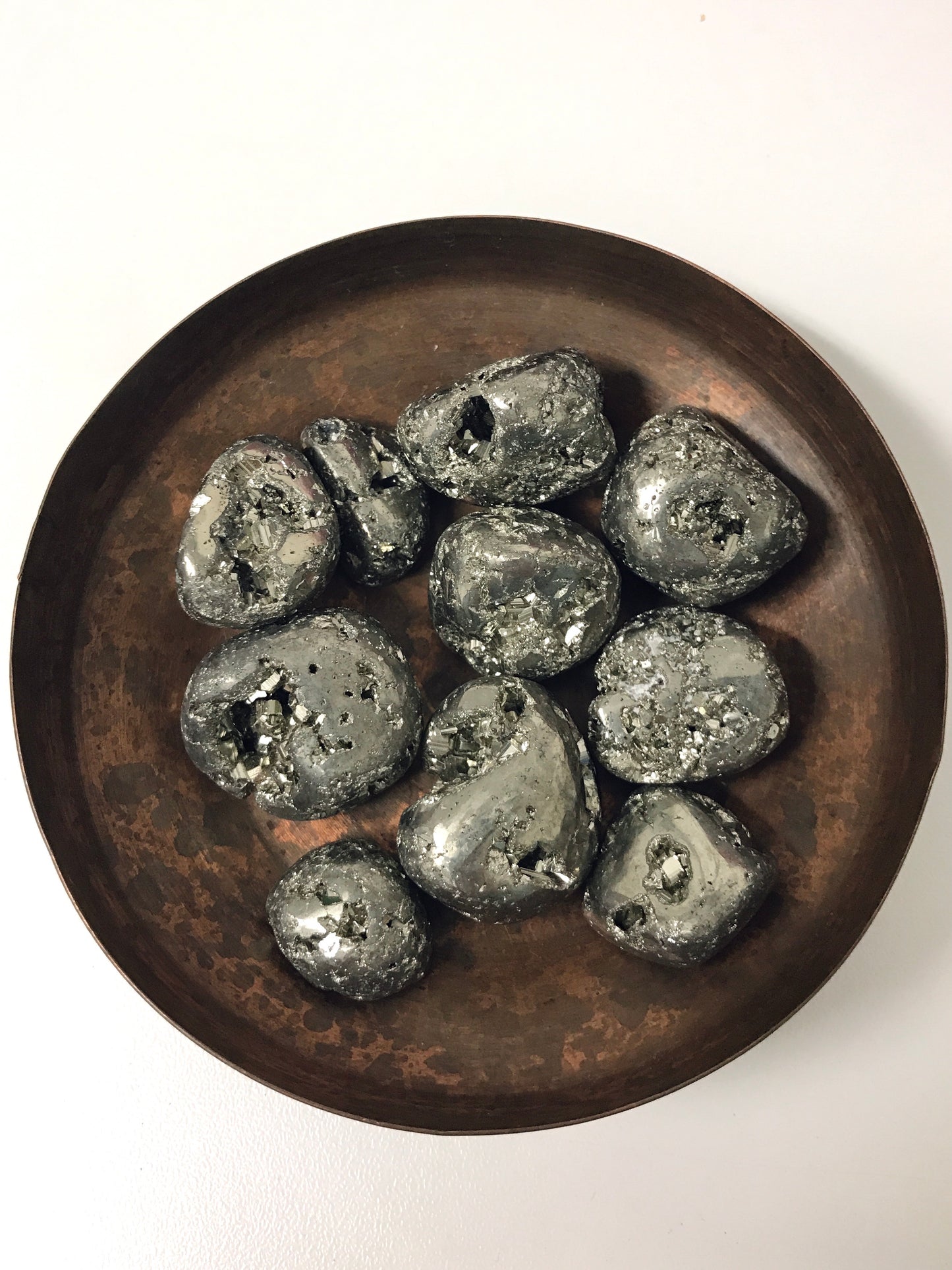 Pyrite Tumbled Stone