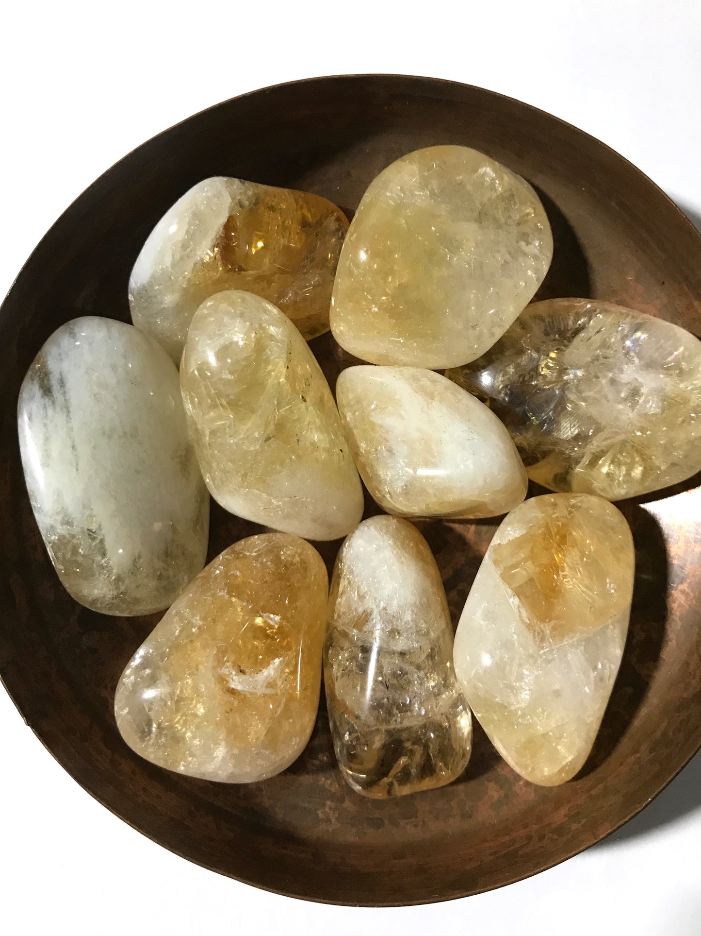 Citrine (Baked Amethyst) Tumbled Stone