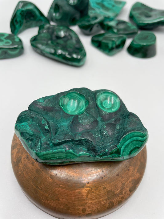 Malachite Polished Bubble - D