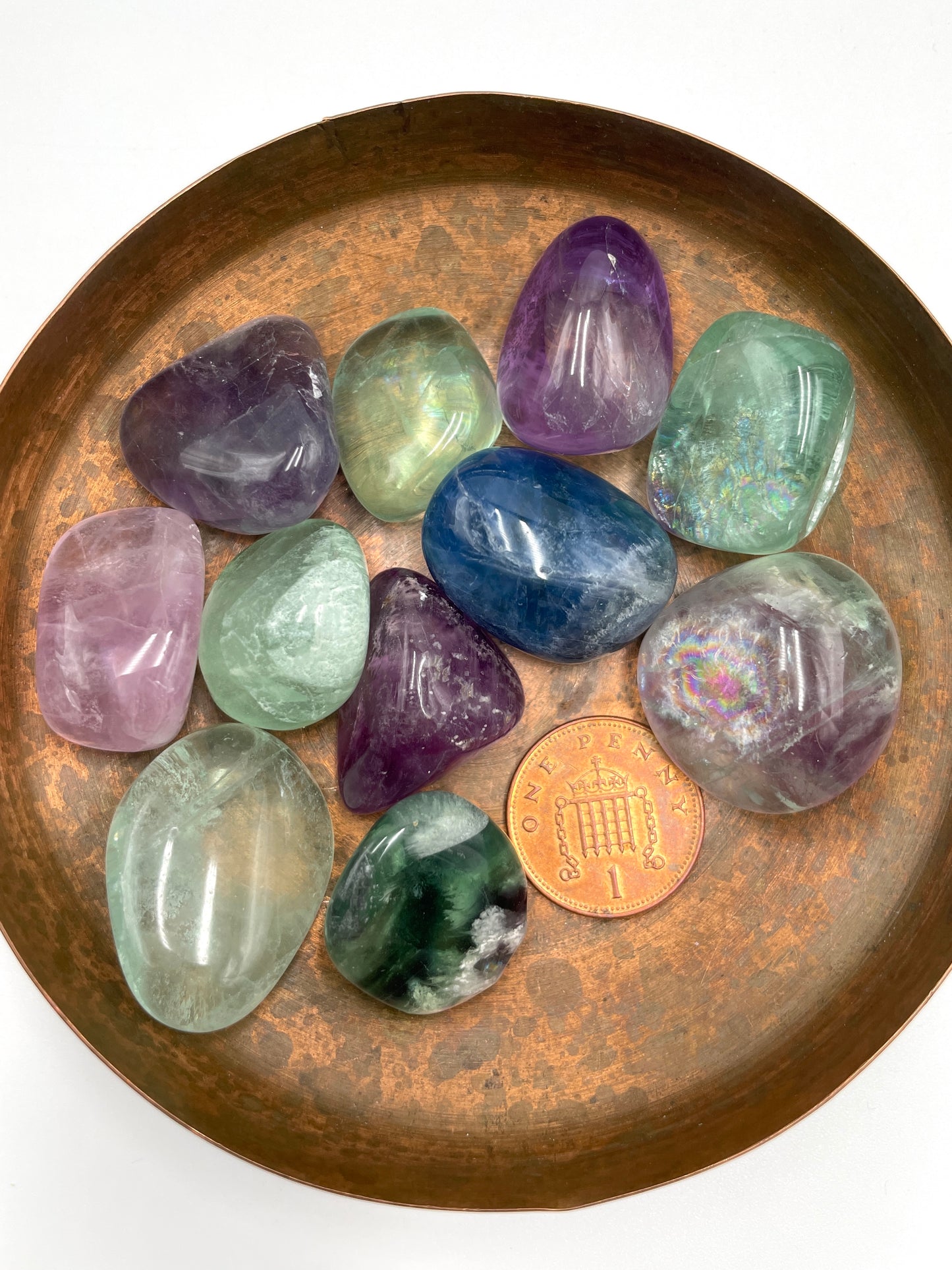 Rainbow Fluorite Tumbled Stone