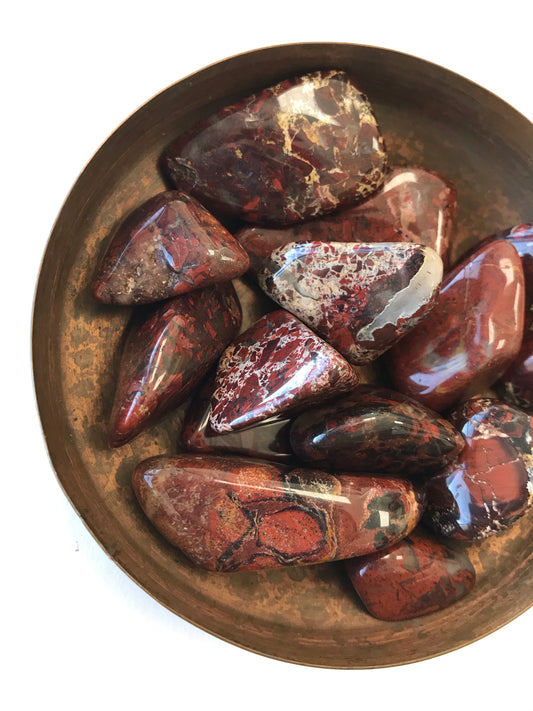 Brecciated Jasper Tumbled Stone
