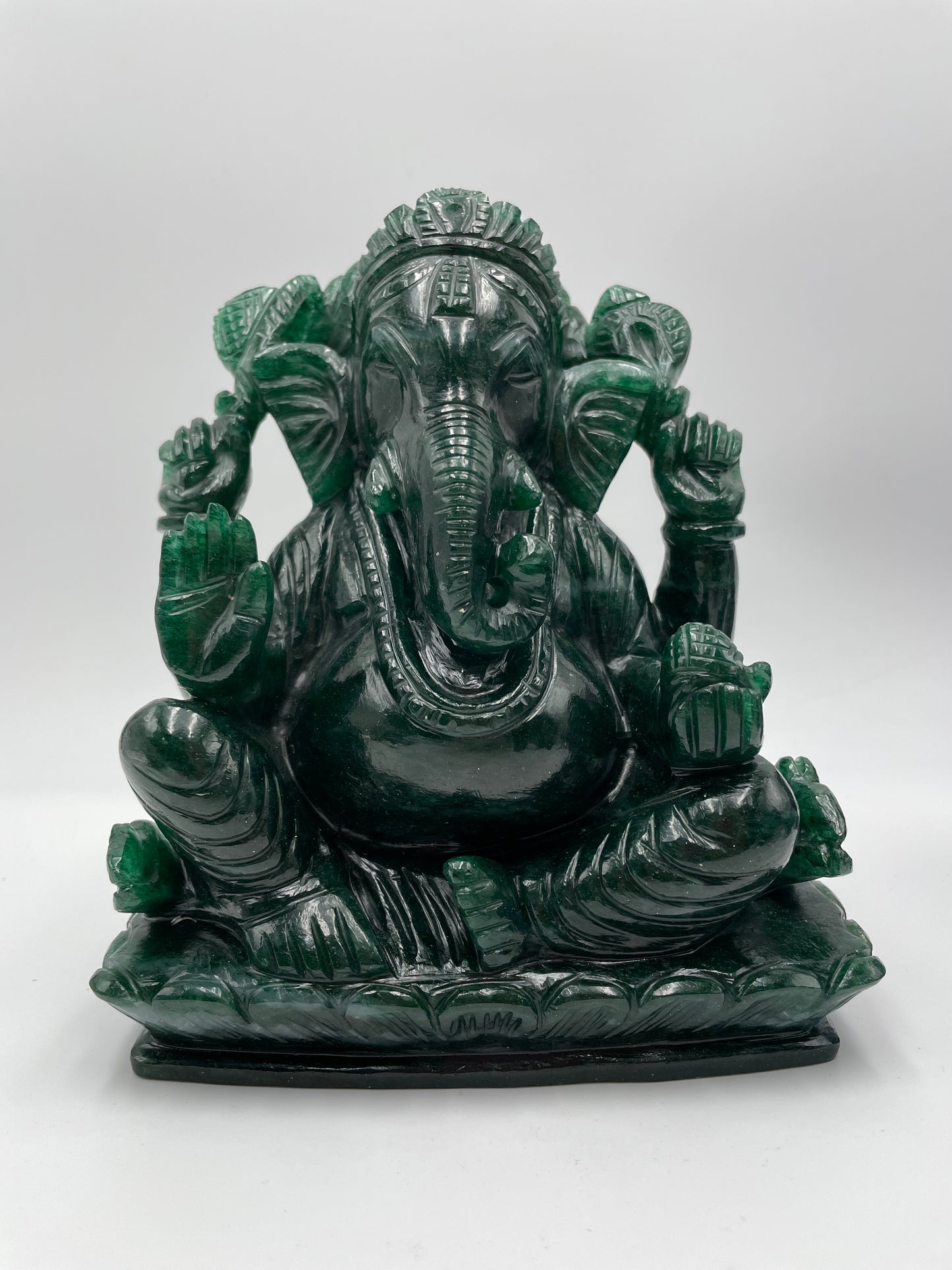 Green Aventurine Ganesh - Large