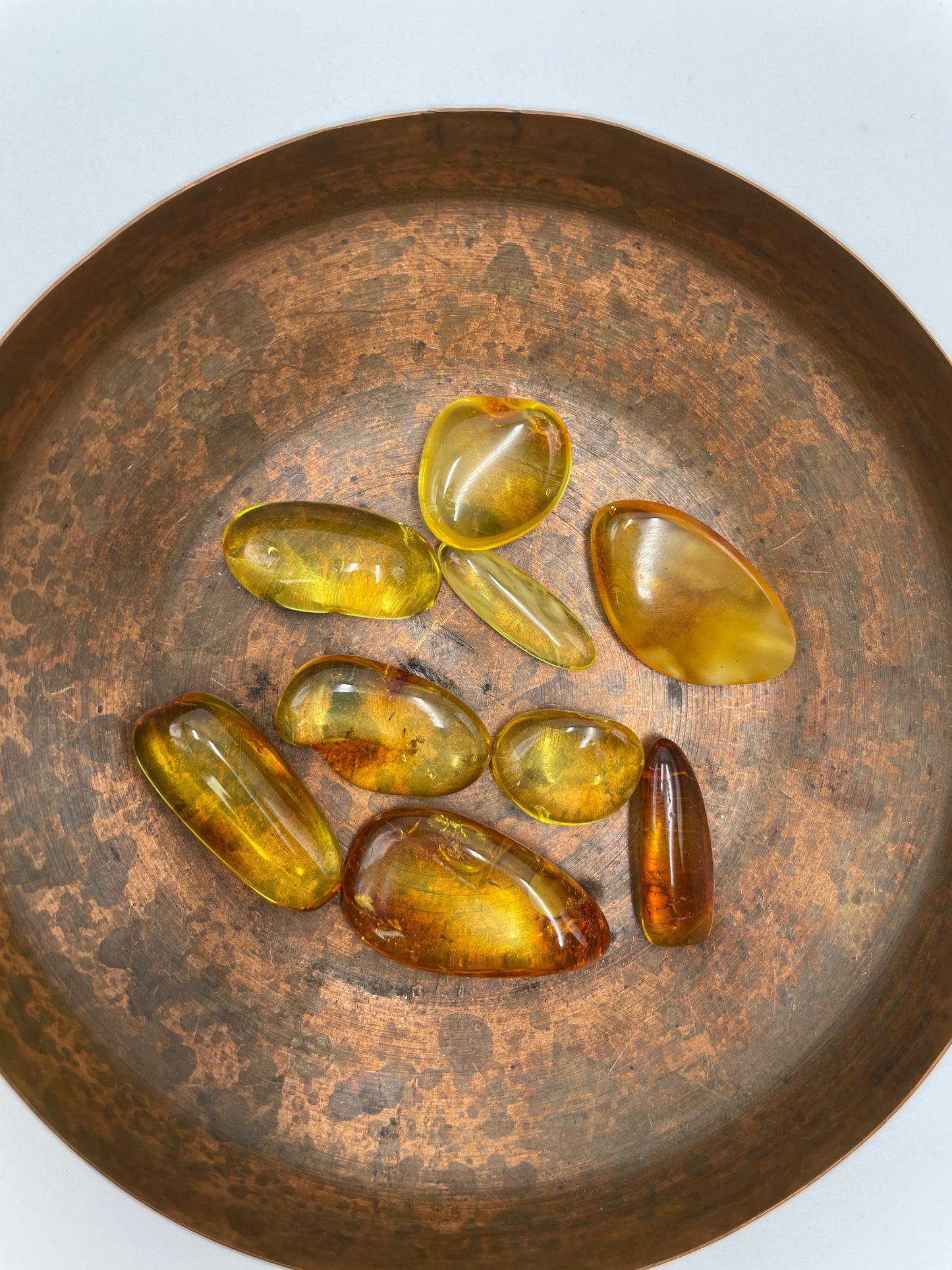 Amber Tumbled Stone