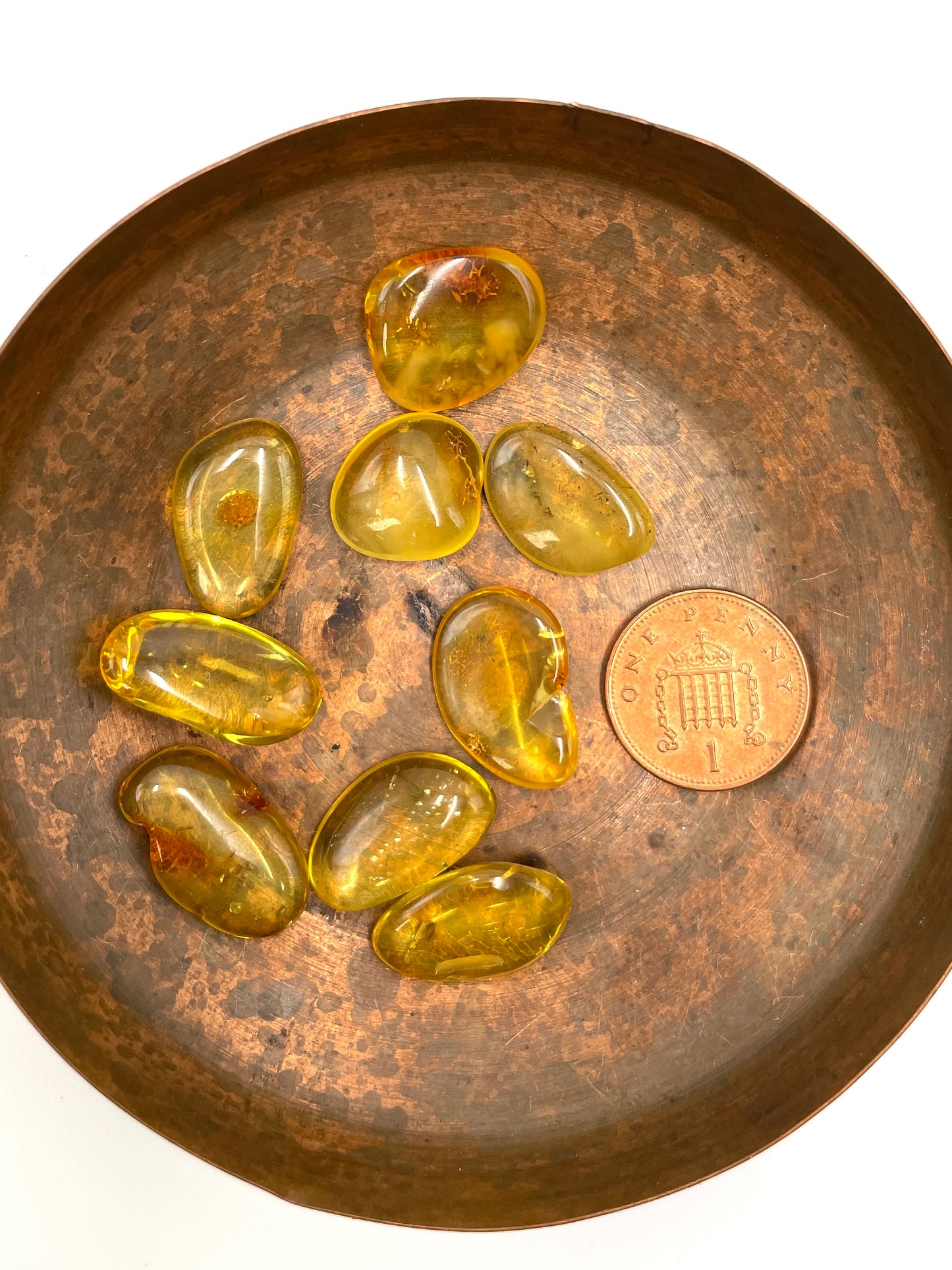 Amber Tumbled Stone