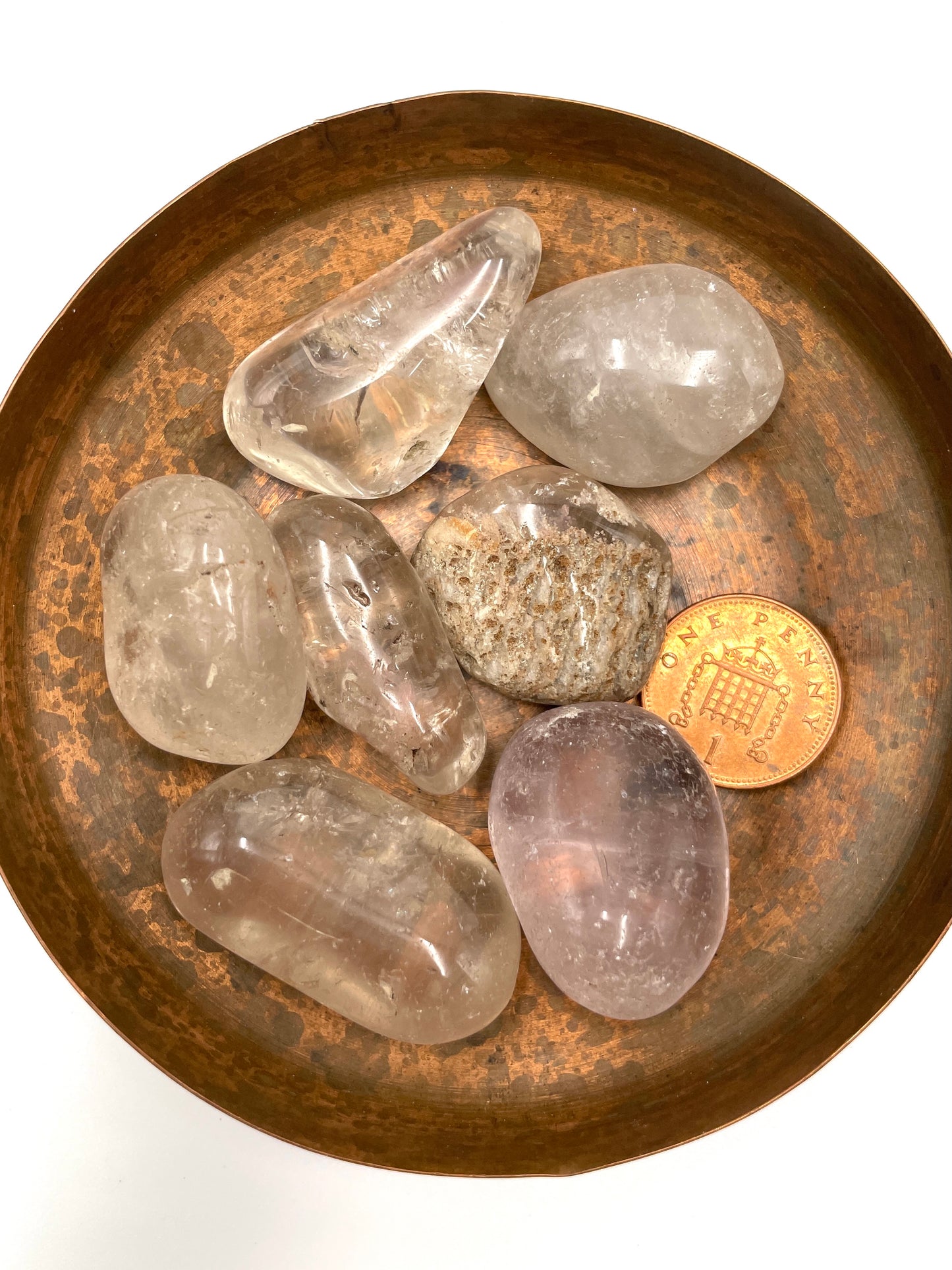 Rutilated Quartz Tumbled Stone (Imperfect)