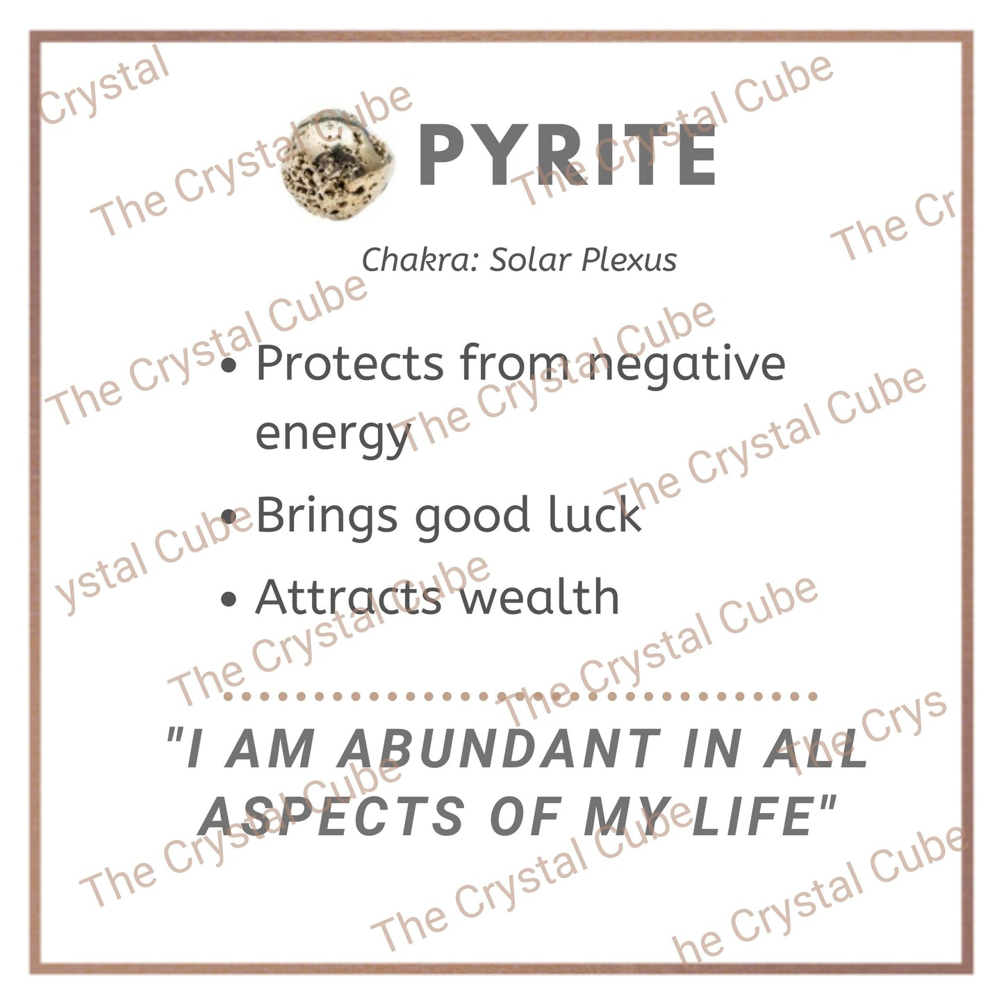 Crystal Description Card