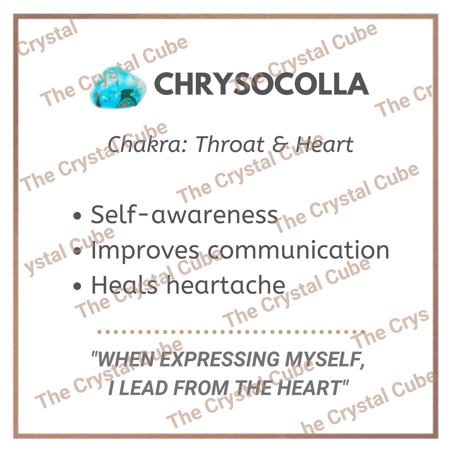 Crystal Description Card