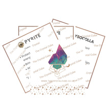 Load image into Gallery viewer, Crystal Description Card
