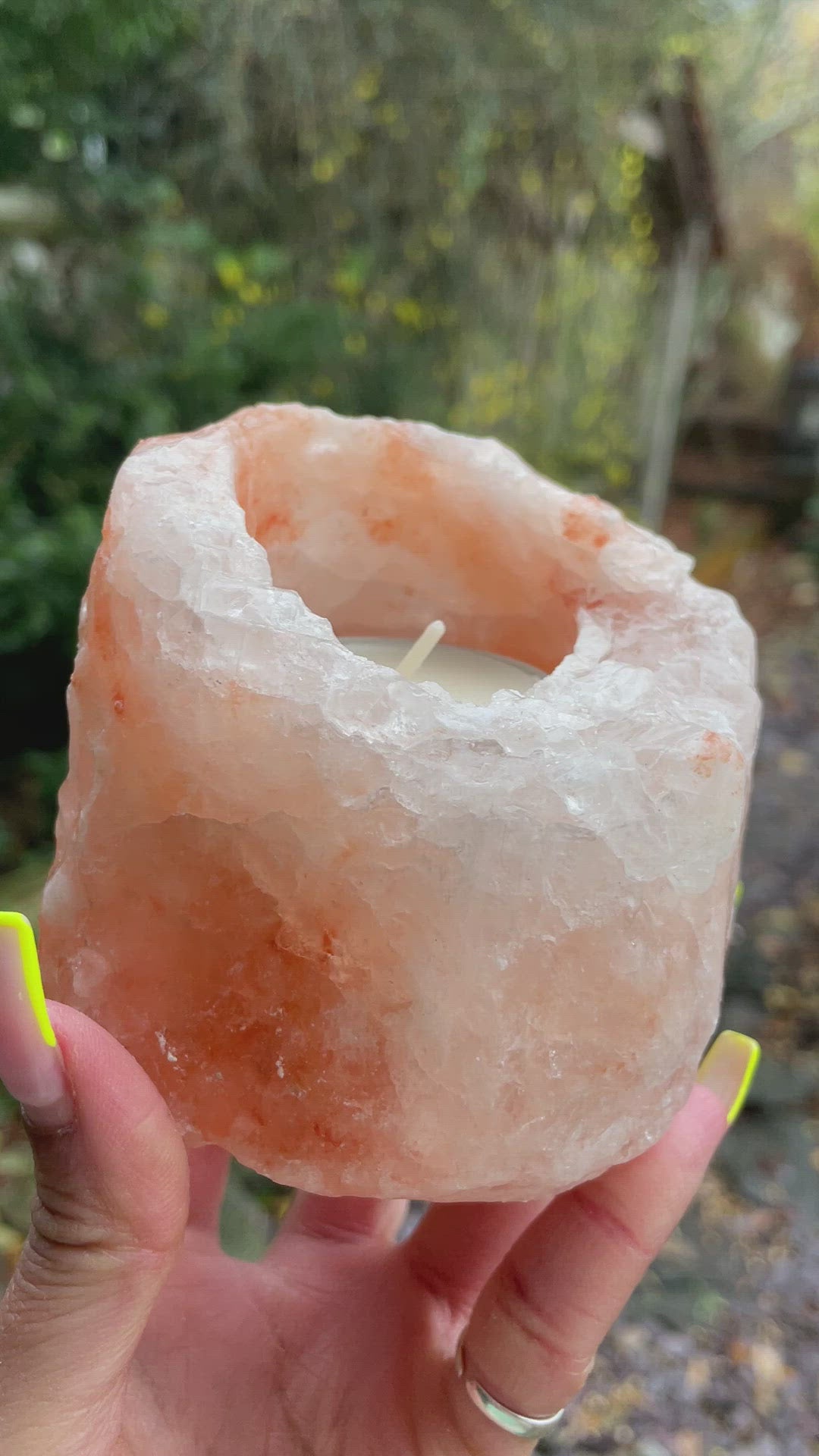 Himalayan Salt Candle Holder 