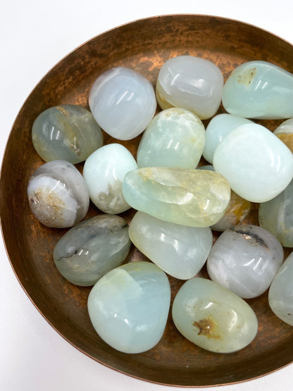Blue Opal Tumbled Stone