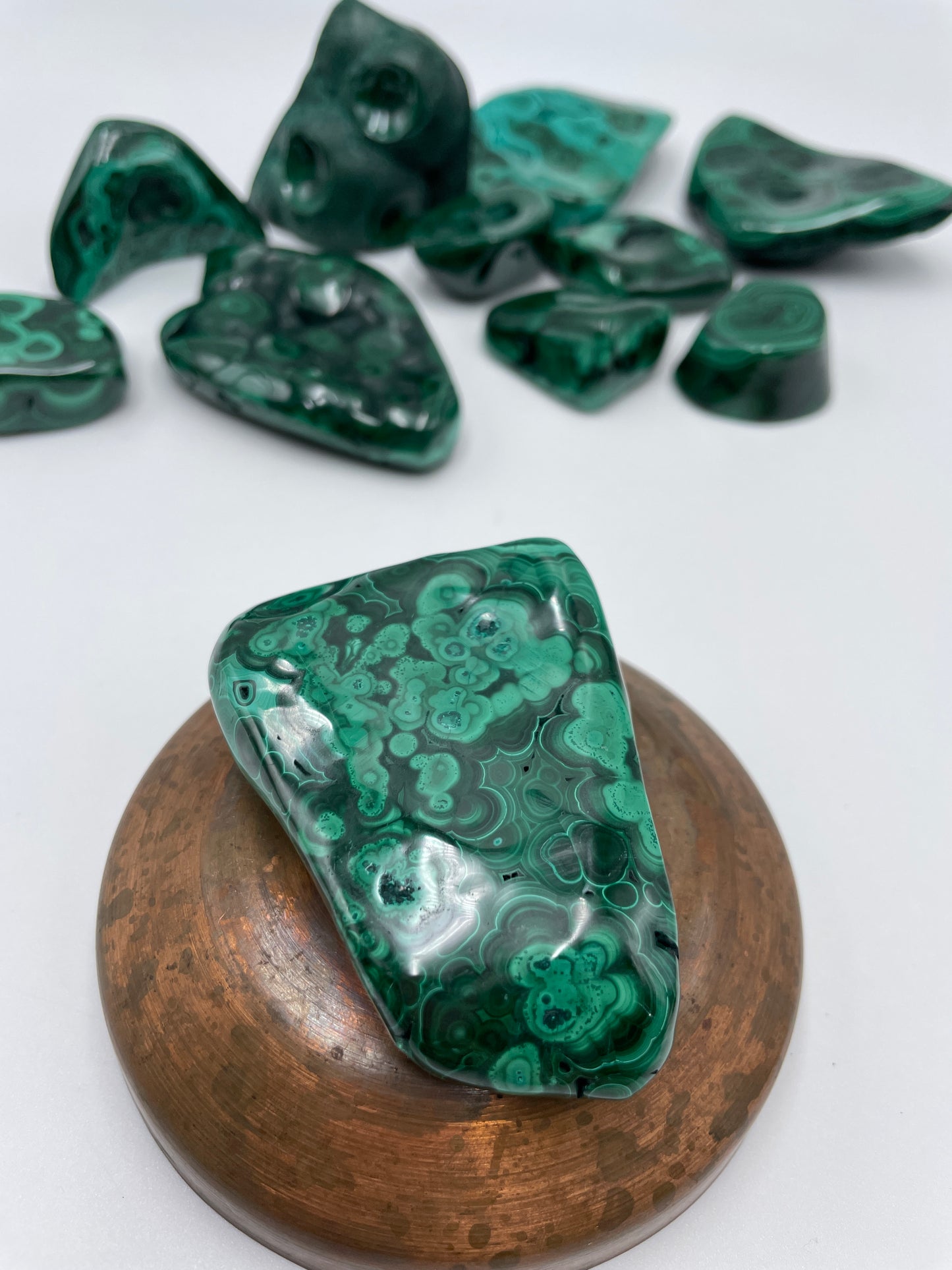Malachite Polished Bubble - D