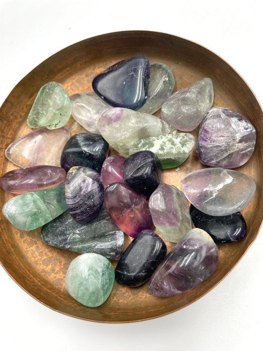 Rainbow Fluorite (Wonky) Tumbled Stone