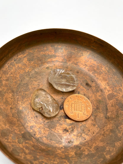 Rutilated Quartz Tumbled Stone