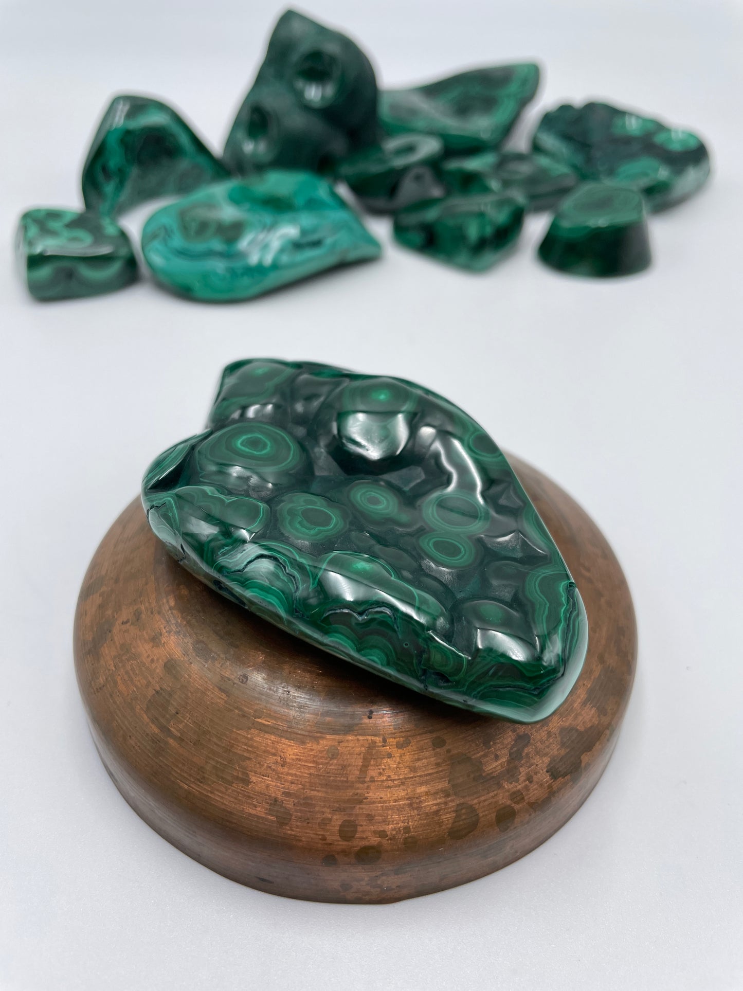 Malachite Polished Bubble - A