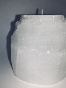 Selenite Candle Holder