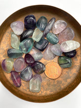 Load image into Gallery viewer, Rainbow Fluorite Tumbled Stone
