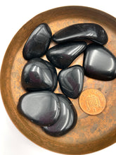 Load image into Gallery viewer, Black Obsidian Tumbled Stone
