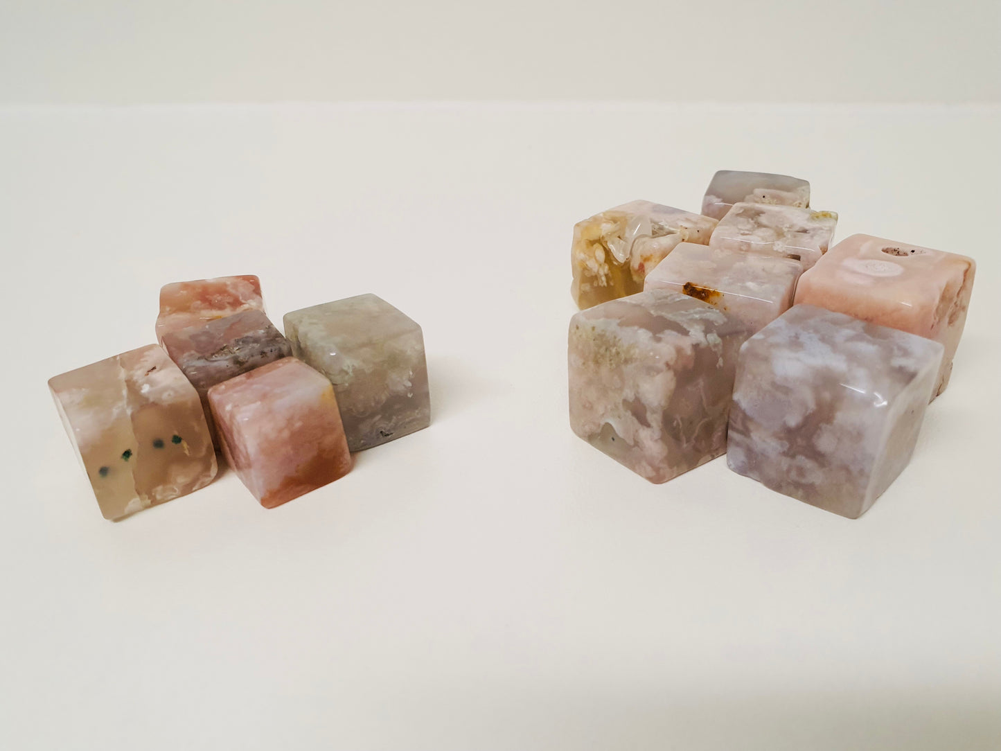 Flower Agate Cube