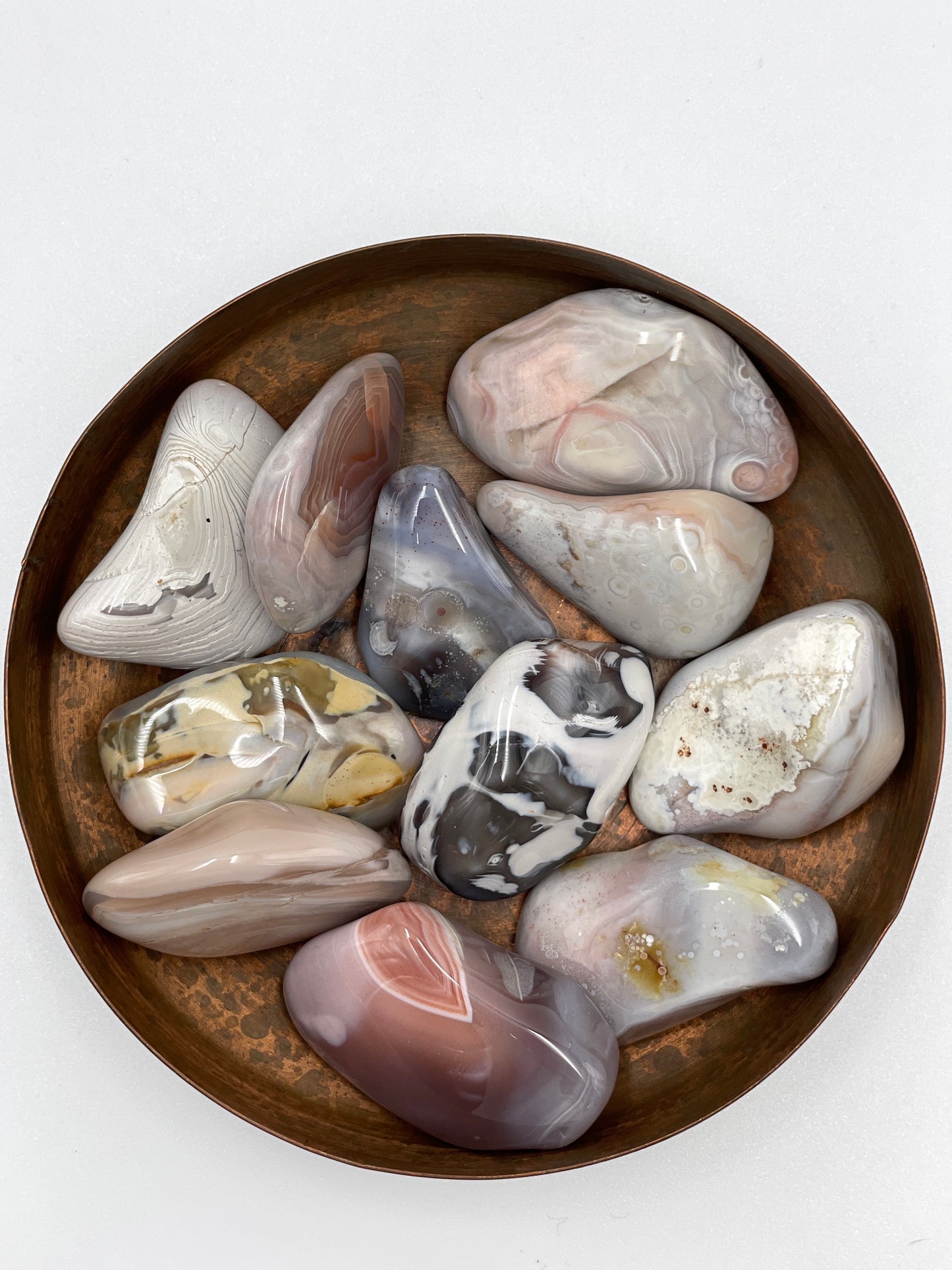Agate Pink Botswana Tumbled Stone