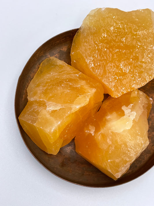 Orange Calcite - Rough