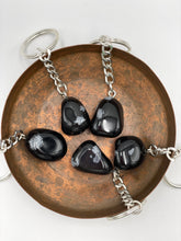 Load image into Gallery viewer, Snowflake Obsidian Keyring
