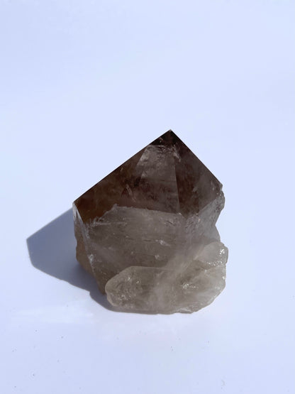Smokey Quartz Rough & Polished Point