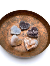 Load image into Gallery viewer, Chalcedony Cluster Heart Mixed
