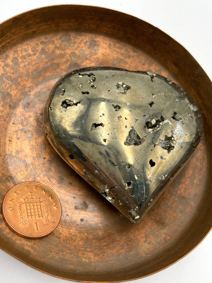 Pyrite Heart Large