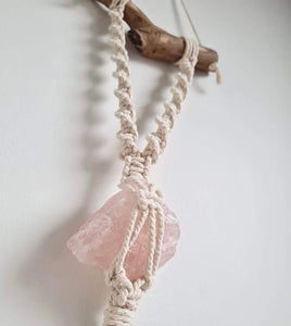 Macrame - Rose Quartz
