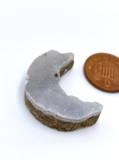 Chalcedony Cluster Moon Mixed