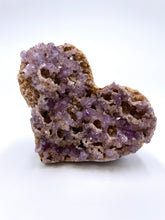 Load image into Gallery viewer, Amethyst with Pseudomorph Cluster Heart Large
