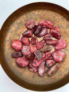 Thulite Tumbled Stone