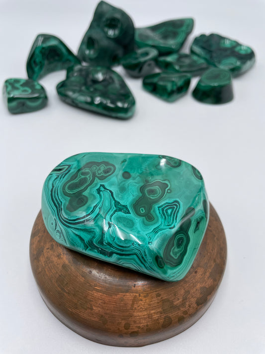 Malachite Polished Bubble - B