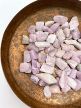 Load image into Gallery viewer, Kunzite Tumbled Chips - Set of 3
