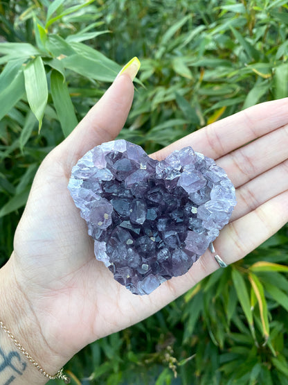 Amethyst Cluster Heart (Imperfect)