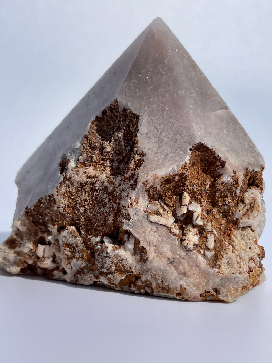 Pink Amethyst Rough & Polished Point Large