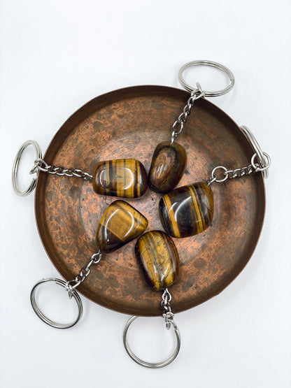 Tiger's Eye Keyring