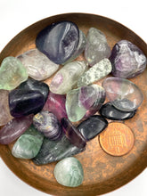 Load image into Gallery viewer, Rainbow Fluorite (Wonky) Tumbled Stone
