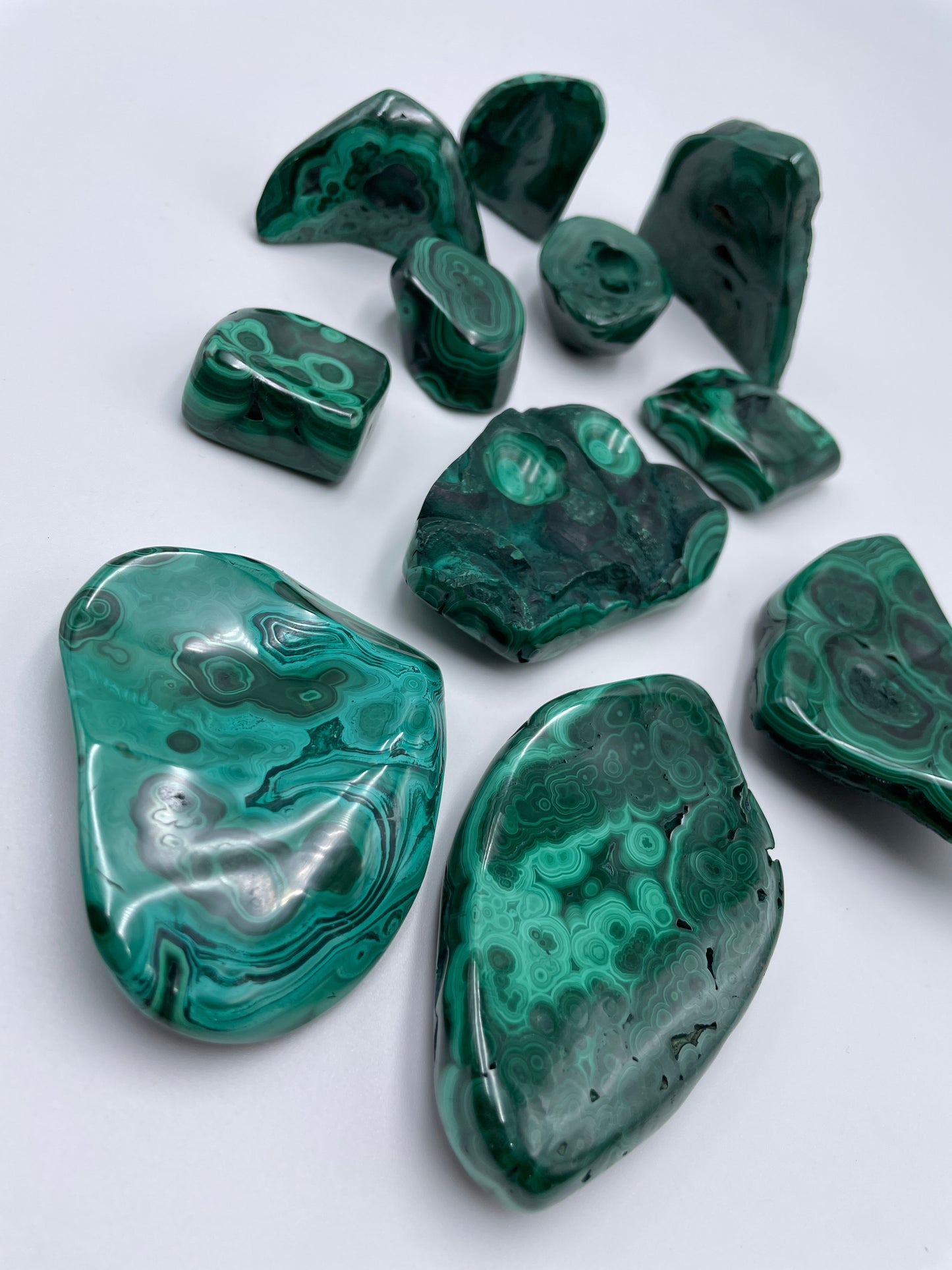 Malachite Polished Bubble - J