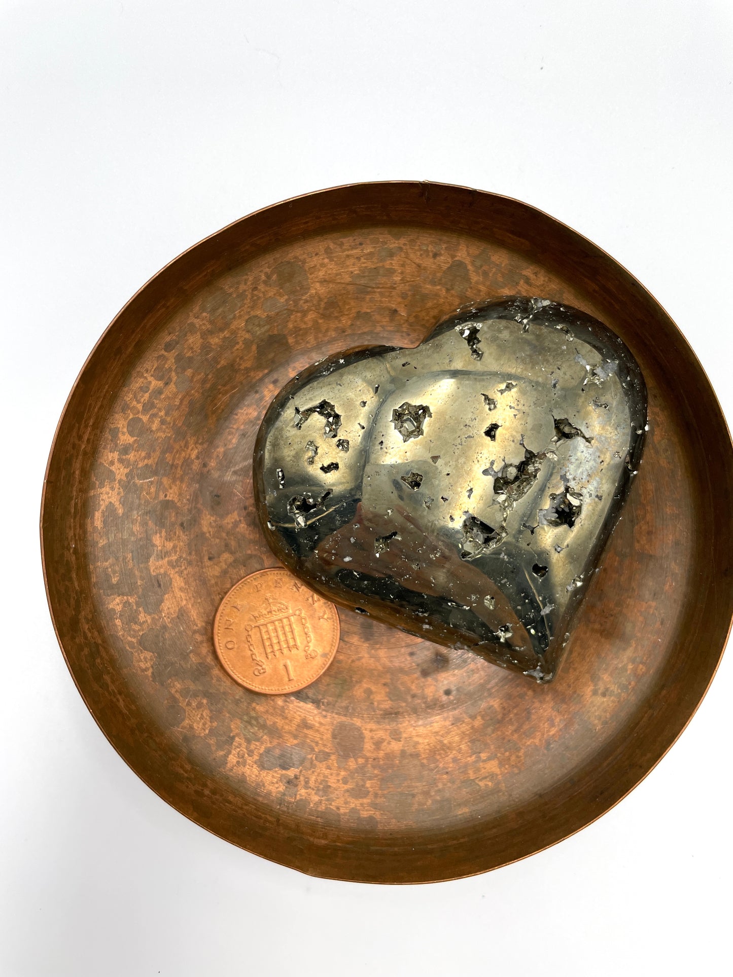 Pyrite Heart Large
