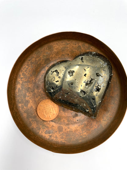 Pyrite Heart Large