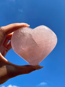 Rose Quartz Heart Large (Imperfect)