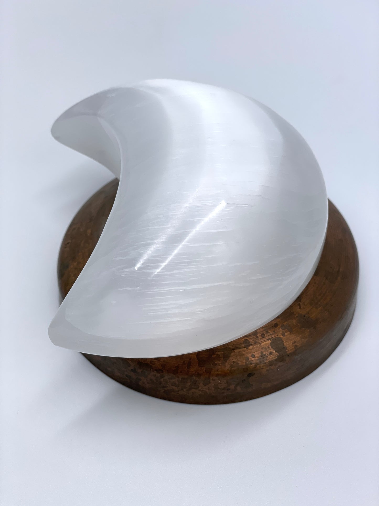 Selenite Crescent Moon